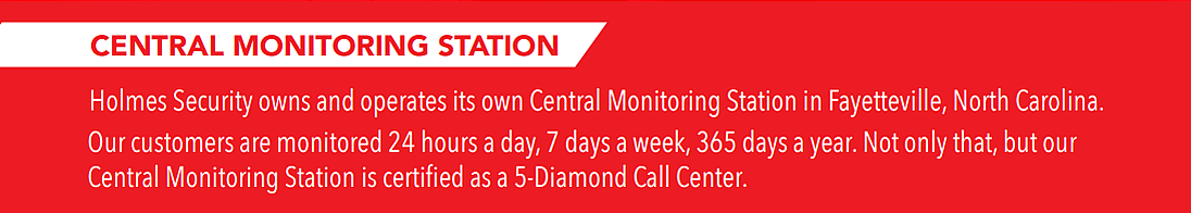 UL Listed Five-Diamond Central Monitoring Station Representatives 24/7, 365